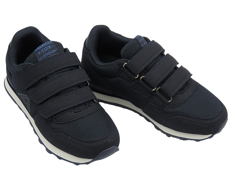 Chlapecké sportovní boty, tenisky – tmavě modré AMERICAN CLUB WT 154/23
