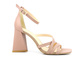 Dámské sandály s nápadným podpatkem - Uncome 36257, růžové