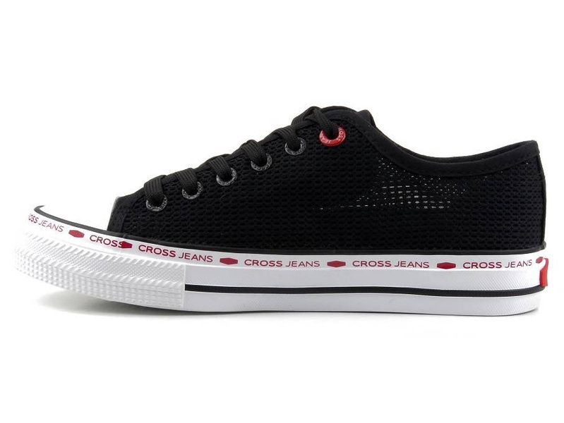 Dámské síťované tenisky na jaro a léto - Cross Jeans FF2R4015C, černé