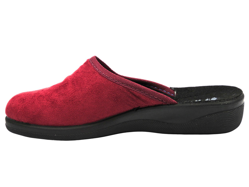 Pohodlné dámské pantofle INBLU CU-9H, vínové