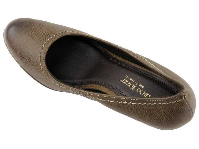 Hnědé lodičky na vysokém podpatku - Marco Tozzi 22402