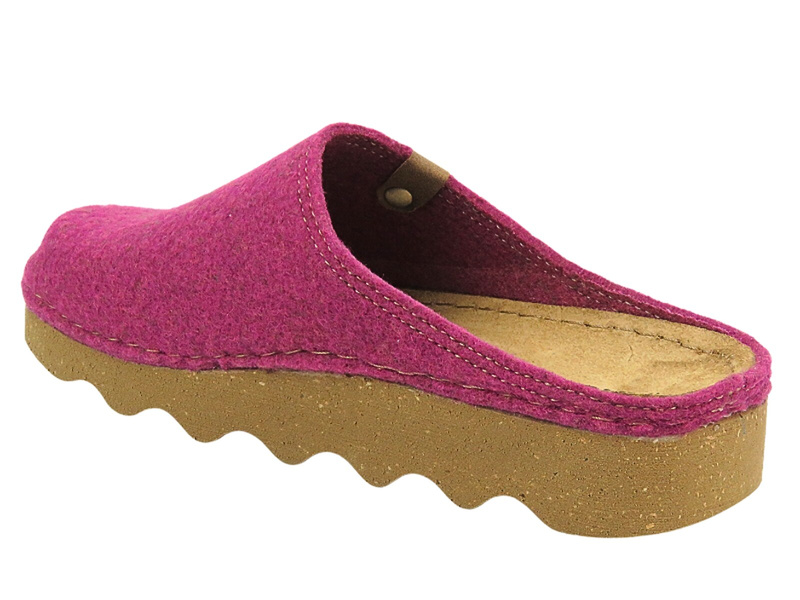 Dámské plstěné pantofle s korkovou podšívkou - Inblu DK-08 Pink Slipped Slippers