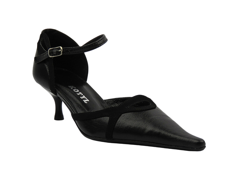 Lodičky na podpatku černé KOTYL 209