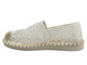 Dámské nazouvací polobotky – espadrilky Potocki 25-103301, bílé