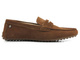 Pánské semišové kožené mokasíny - GOE JJ1N4043, hnědé