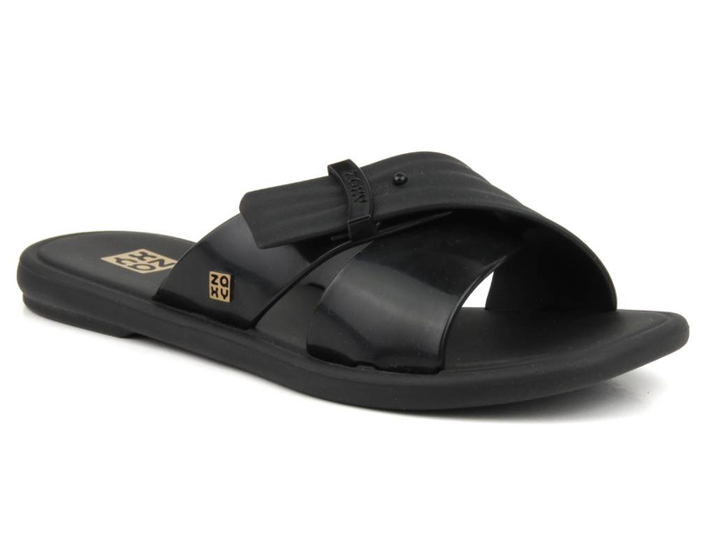 Veganské, ekologické dámské žabky - ZAXY JJ285217, černé