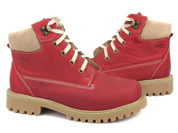 Dámské kozačky - HELIOS Komfort 555, červené