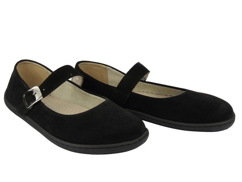 Dámské barefoot baleríny Nika Komfort 1445, černé
