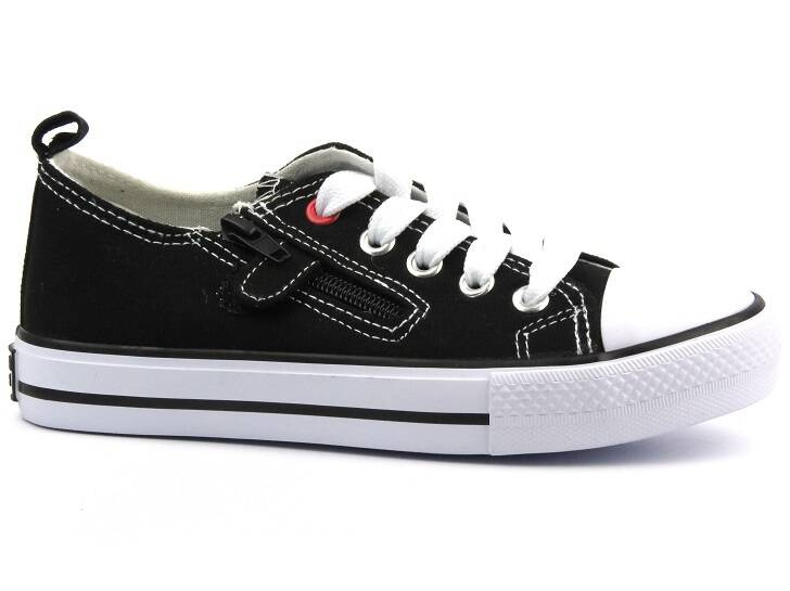 Klasické dětské tenisky - American Club LH 42/23, černé