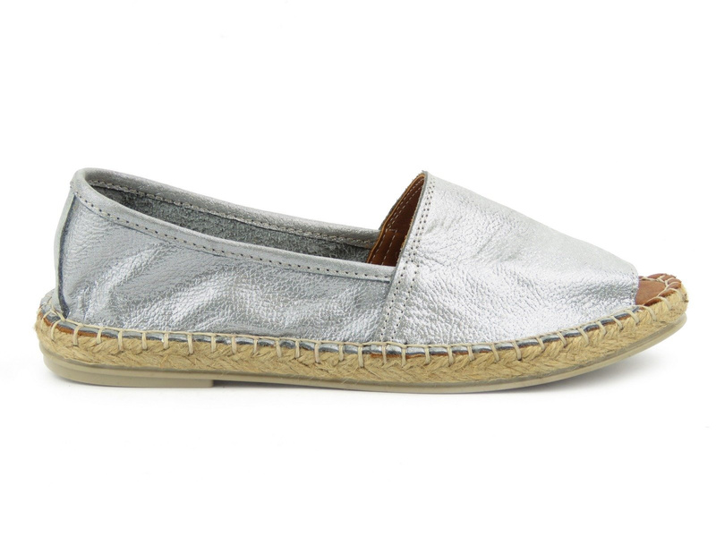 Dámské espadrilky s otevřenou špičkou - VENEZIA 031850218, stříbrná