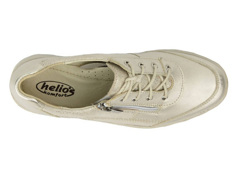 Zlaté dámské tenisky s lehkou a flexibilní podrážkou - Helios Komfort 378