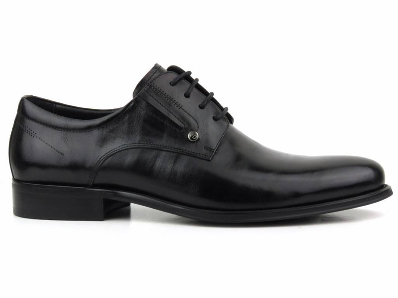 Elegantní pánské kožené boty - JOHN DOUBARE QA526-C6-A78, černé