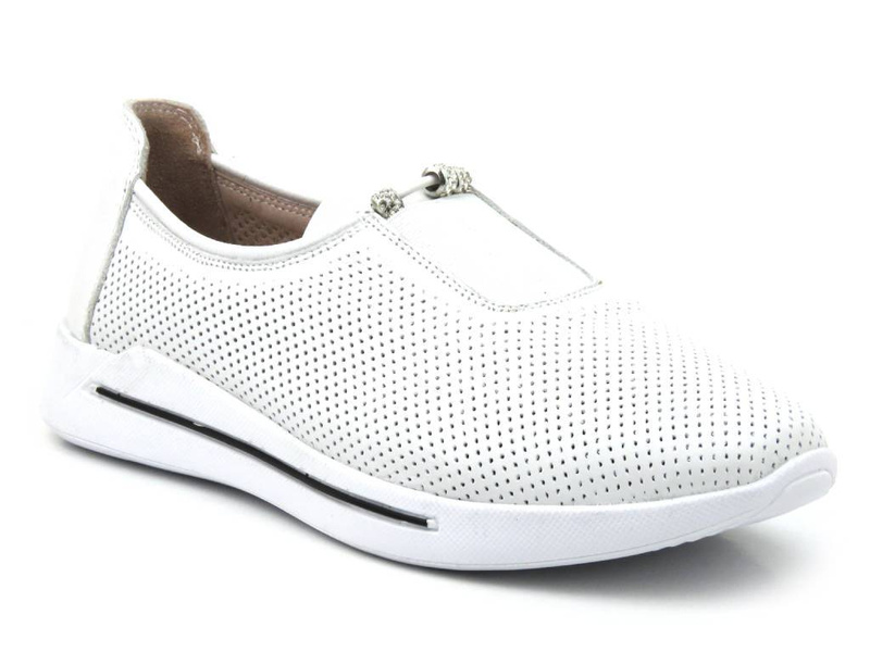 Dámské prolamované tenisky - VENEZIA 1345 R097, bílé