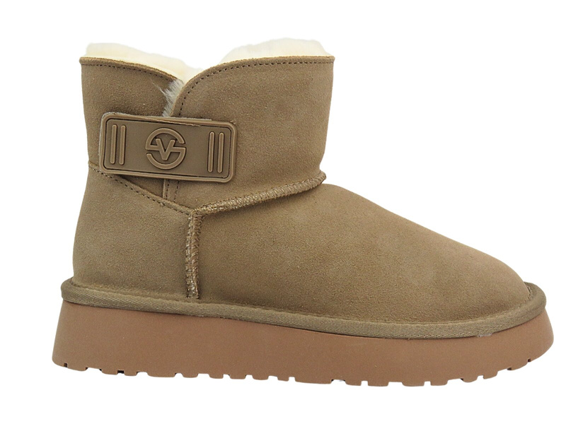 Dámské nazouváky do sněhu - BIG STAR MM274160, béžové