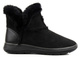 Teplé dámské kotníkové boty a la emu - Befado Dr Orto Casual 156D903, černé s kožíškem