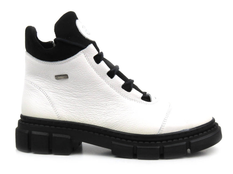 Pohodlné dámské kotníkové boty - HELIOS Komfort 556, bílá