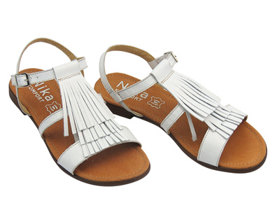 Kožené dámské sandály Cambell 25-00659, zlaté