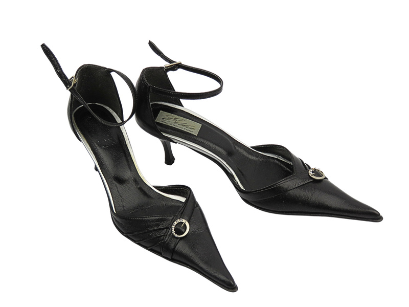 Dámské lodičky na podpatku černé Vigo 167