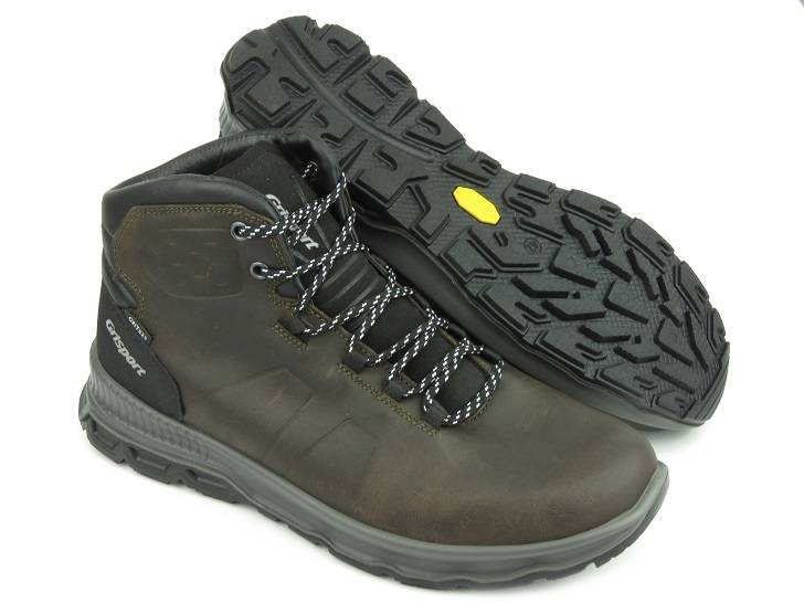 Italské pánské trekingové kalhoty s membránou - GRISPORT 14803T42G Marrone Texas, tmavě hnědé