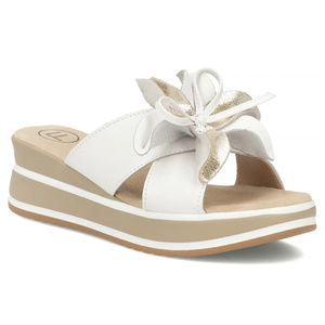 Stylové dámské pantofle Filippo DK7636/26 v bílé barvě