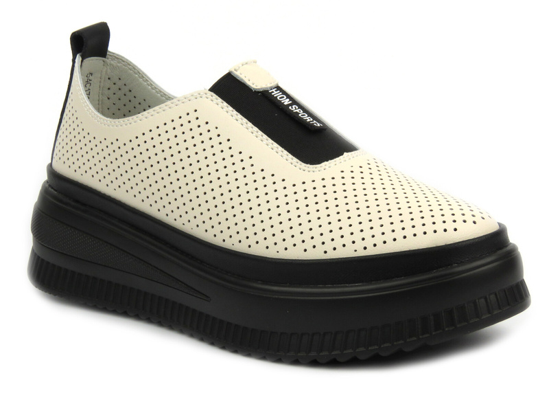 Dámská kožená polobotka - Artiker 54C1705, béžová