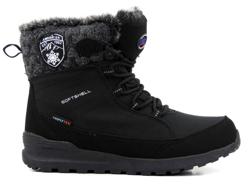 Dámské kotníkové boty do sněhu - AMERICAN CLUB SN25, Softshell a Tripletex