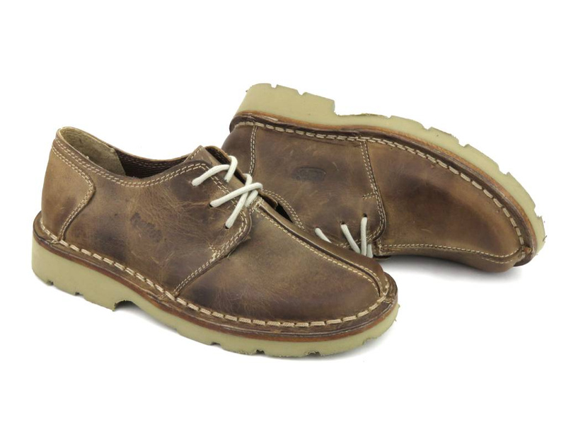 Dámské kožené boty Helios 675, tmavě béžová