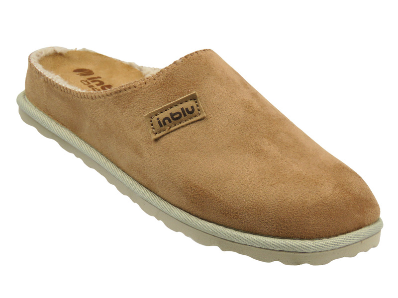 Teplé dámské pantofle – INBLU CS-45, Camel