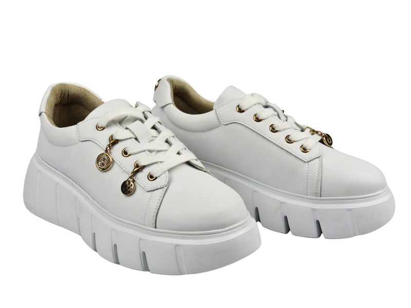 Dámské sneakersy Cambell 25-19375 bílé