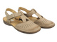 Kožené dámské sandály béžové Helios Komfort 128