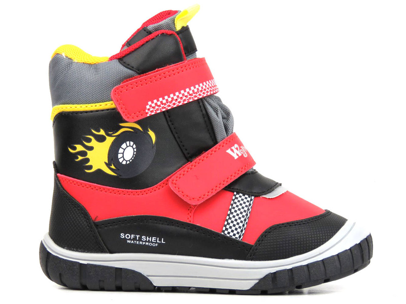 Dětské softshellové sněhule - WOJTYŁKO 23031, červené