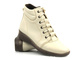 Zateplené dámské kotníkové boty - HELIOS Komfort 562, ecru 2