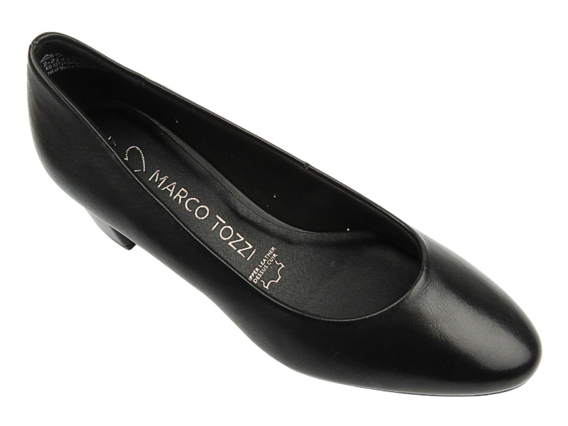 Kožené lodičky na vysokém podpatku - UNCOME 32010, černé