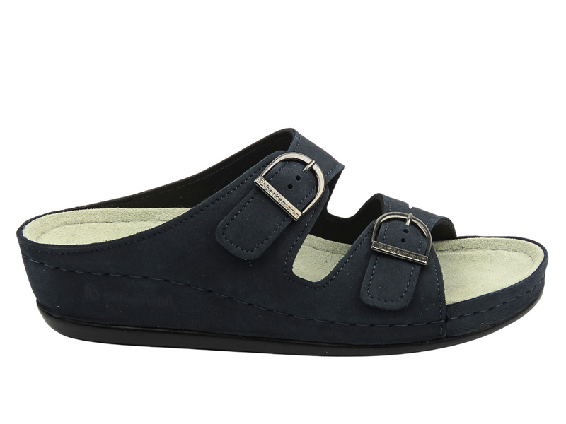 Klinové pantofle dámské tmavě modré BERKEMANN Luneburg 00742-320