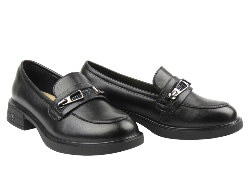 Elegantní dámské mokasíny Vinceza 39965, černé