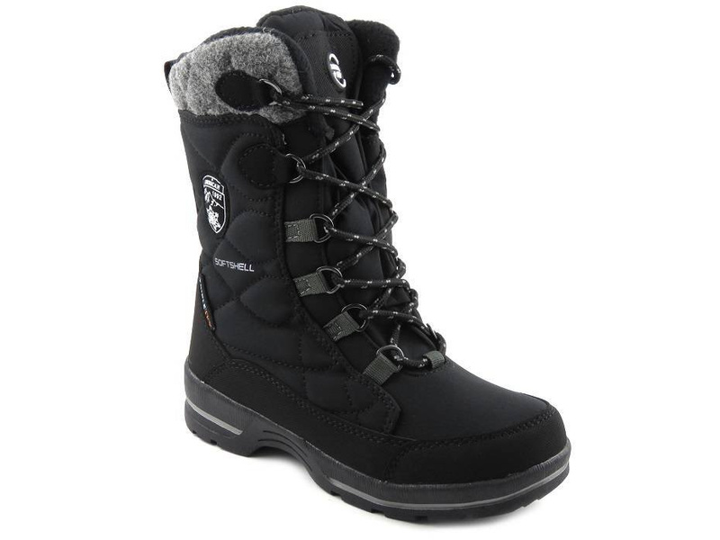 Dětské sněhule s membránou a softshellem - AMERICAN CLUB SN14/23, černé