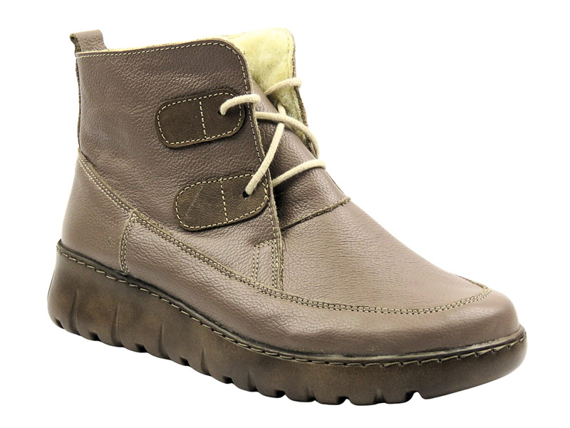 Dámské kotníkové boty polské značky HELIOS Komfort 795, khaki