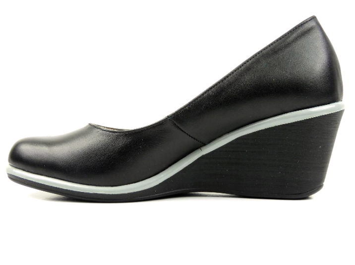 Pohodlné lodičky na klínku - AGXBUT 570, černé