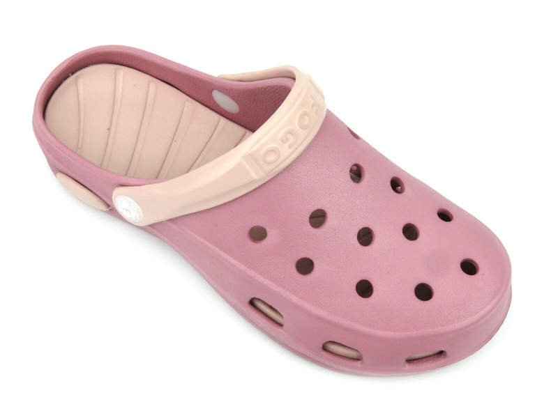 Dámské dřeváky - Realpaks F-600, růžové