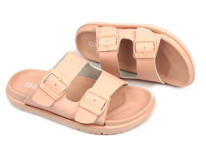 Dámské gumové žabky s přezkou - Big Star LL274615, černé