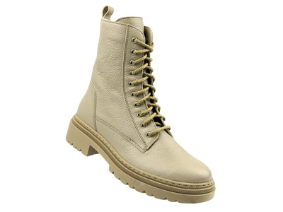 Dámské kožené zateplené kotníkové boty černé Nika Komfort H-315