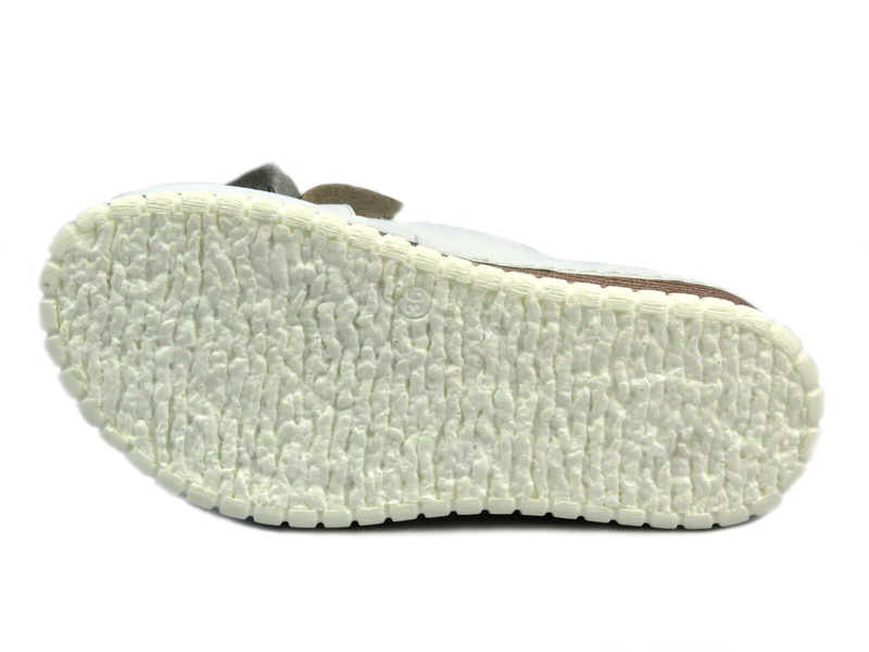 Dámské kožené sandály na klínku - Artiker 50C0504, žluté