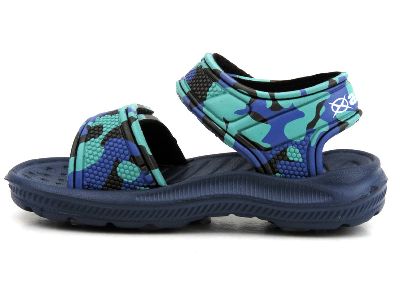 Dětské pěnové sandály na suchý zip - AXIM 2233, zelené