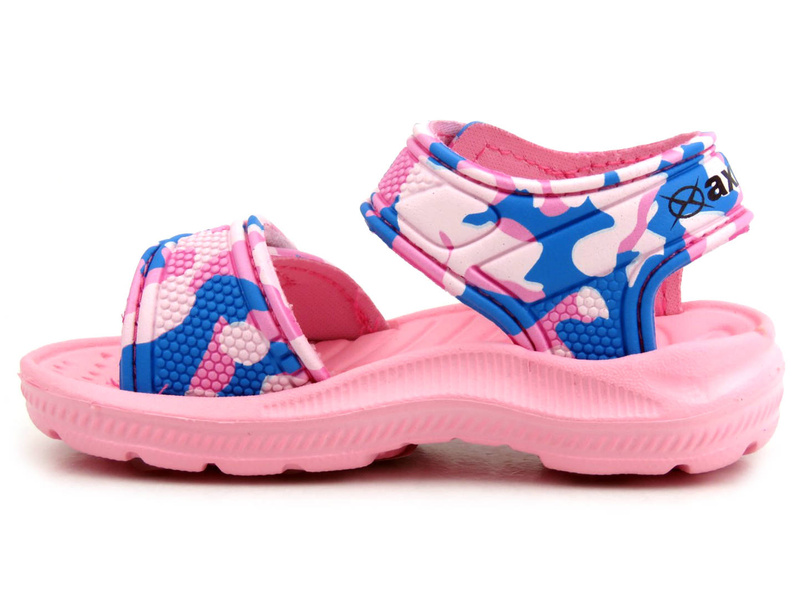 Dětské pěnové sandály na suchý zip - AXIM 2234, růžové