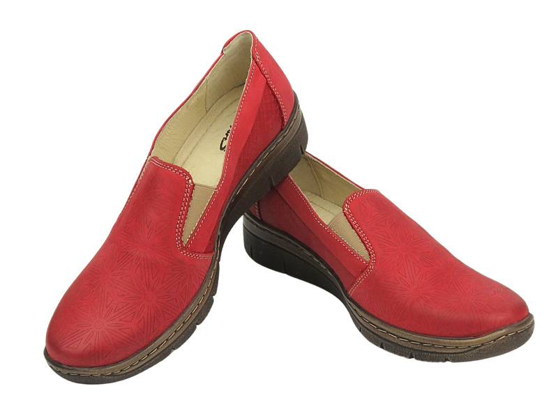 Dámské kožené boty s výřezy - HELIOS Komfort 364, béžová