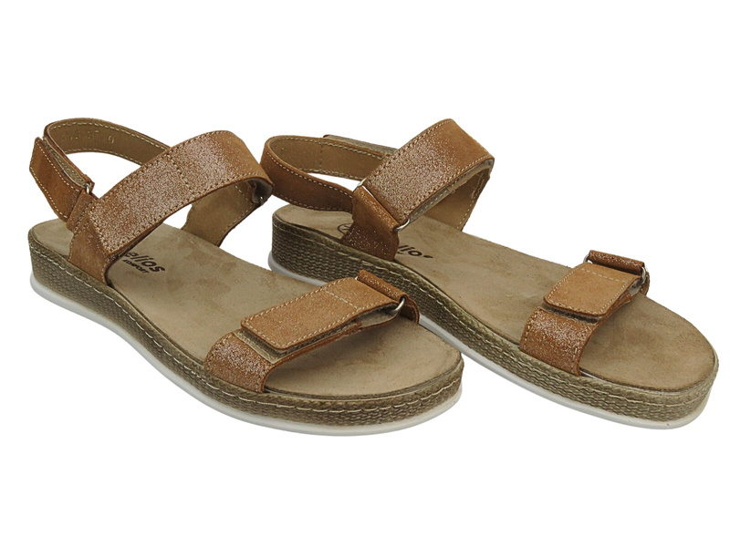 Lehké pohodlné dámské sandály HELIOS Komfort 245, tmavě modrá