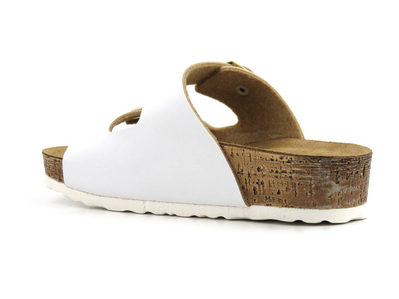 Dámské žabky se silnou podrážkou - INBLU NM-28, bílé