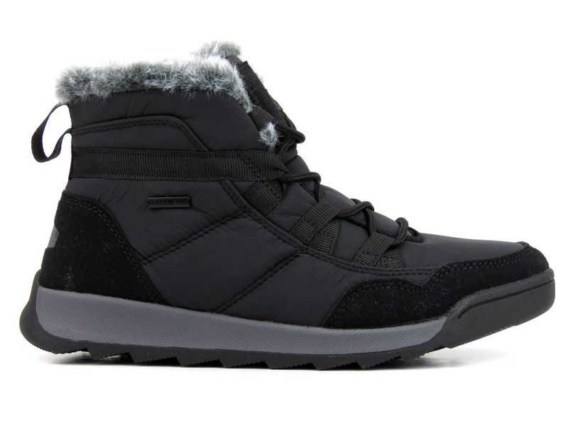 Teplé dámské šněrovací boty do sněhu - CROSS JEANS KK2R4016C, černé