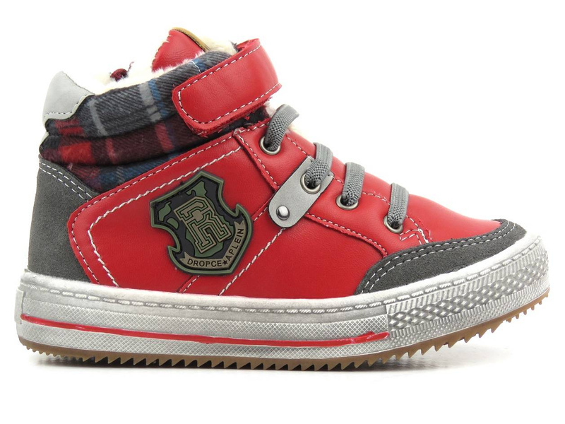 Zateplené dětské boty AMERICAN CLUB GC 25/21, červené