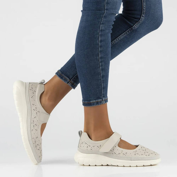 Dámské polobotky na suchý zip - Filippo DP6073/24, béžová